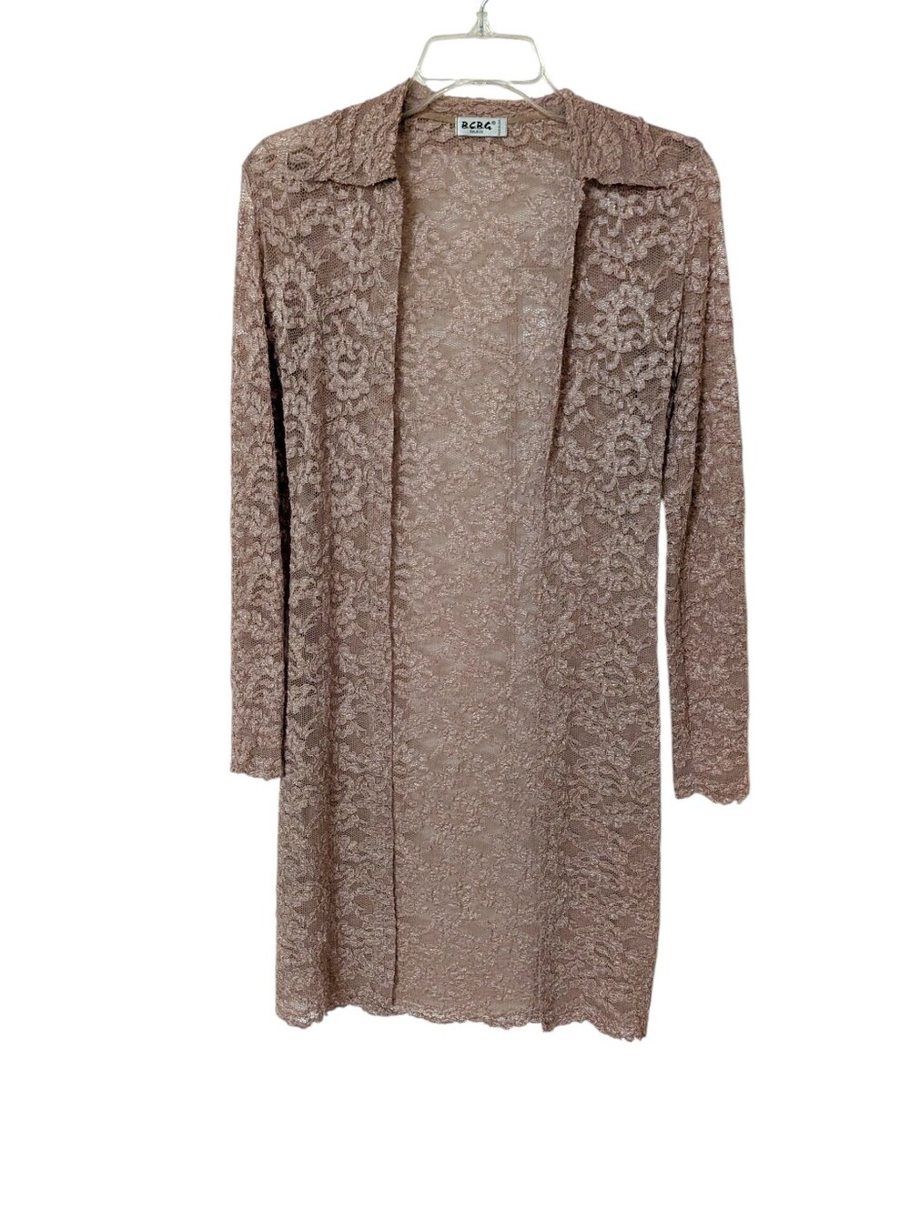 Vintage BCBG Paris Lace Open Front Duster
